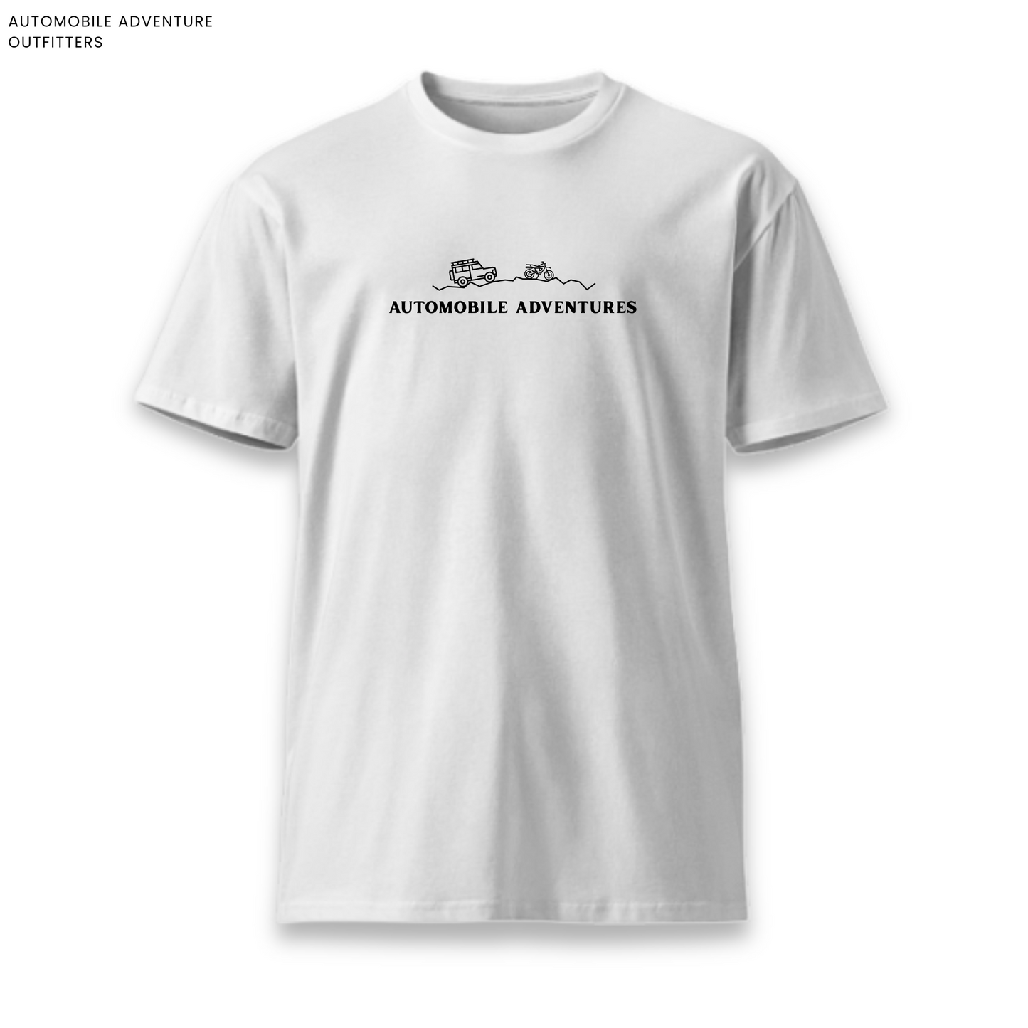 Automobile Adventures Motorcycle Cotton Round Neck T-shirt 180 GSM