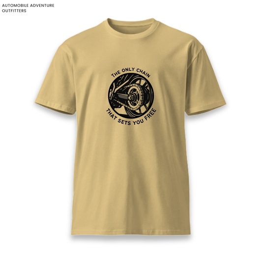 The Only Chain Motorcycle Cotton Round Neck T-shirt 180 GSM