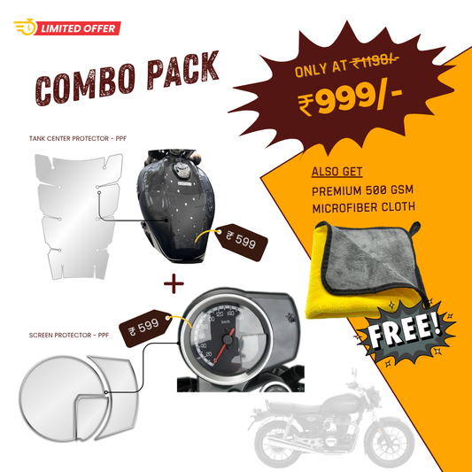 Pre-Cut PPF Honda CB 350 DLX combo - 18 Months Warranty
