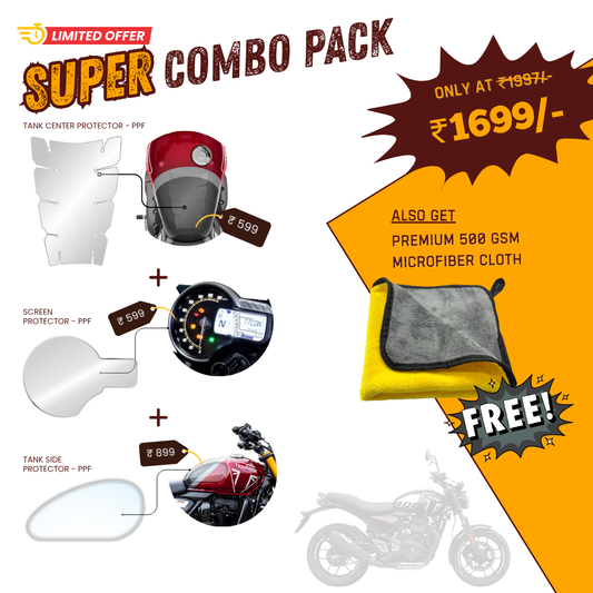 Pre-Cut PPF Triumph Speed T4 Super combo - 18 Months Warranty