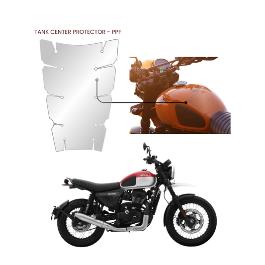 Pre-Cut PPF Yezdi Scrambler - Tank Protector
