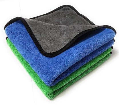 Ultra Soft 500 GSM Double-Sided Luxury Microfiber Cloth - 40x40 CM (Pack of 2)