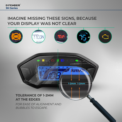 9H Speedometer Screen Protector for Aprilia Tuono 457