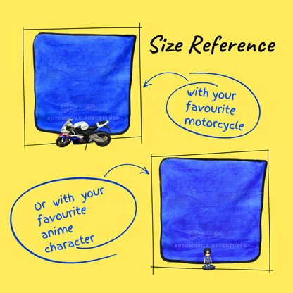 1 x 7H Screen Protector - Yezdi Adventure + 2 x 500 GSM Microfiber Cloth