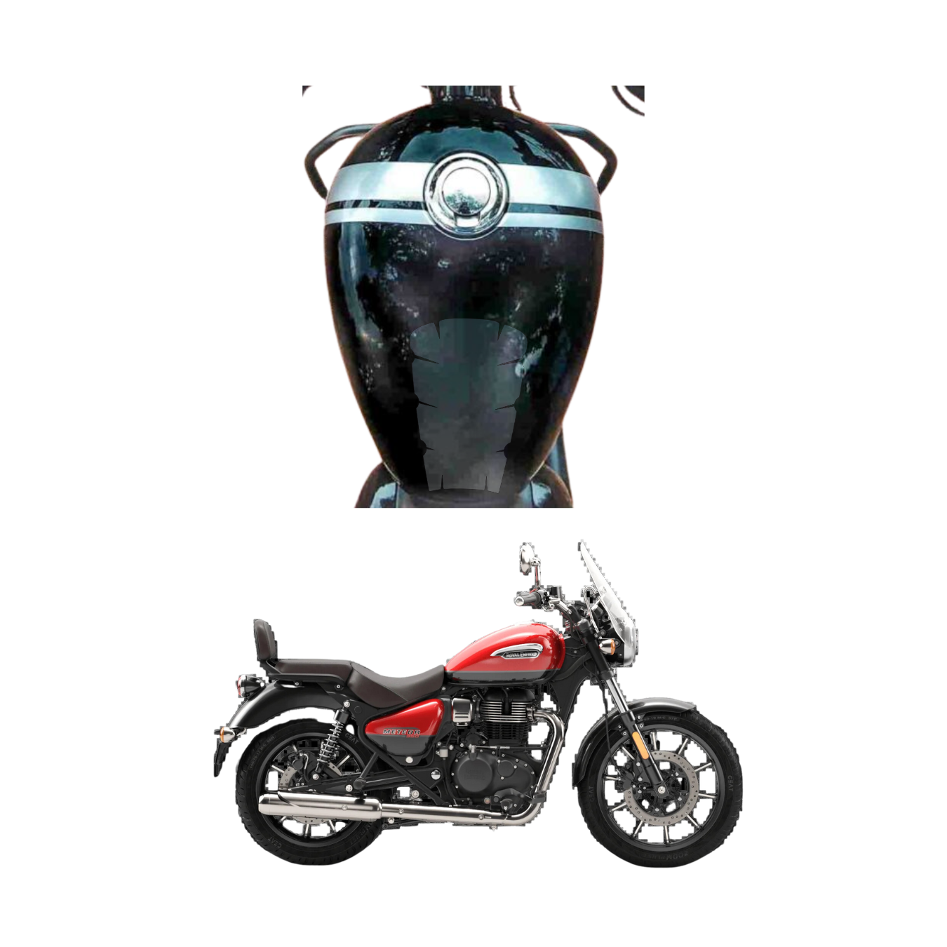 Pre-Cut PPF Royal Enfield Meteor 350 Self Healing Tank Protector