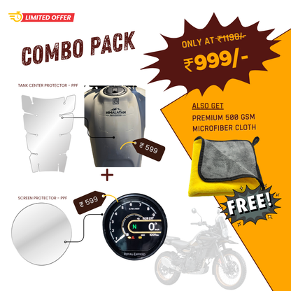 Pre-Cut PPF Royal Enfield Himalayan 450 combo - 18 Months Warranty