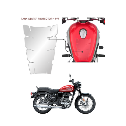 Pre-Cut PPF Royal Enfield Bullet 350 Tank Protector