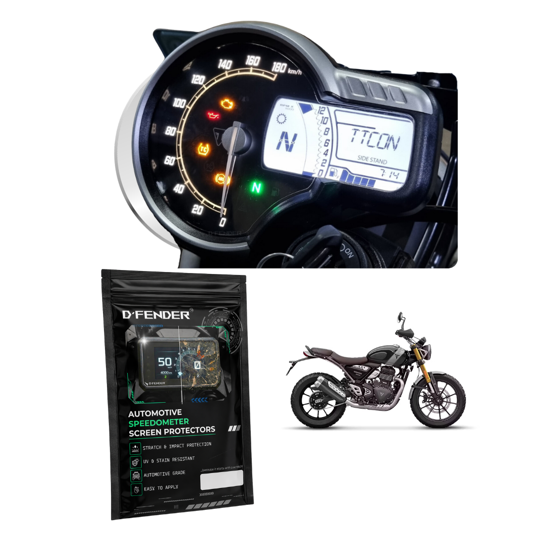 PPF Speedometer Screen Protector | Self-Healing PPF for Triumph Scrambler 400 X