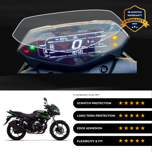 PPF Speedometer Screen Protector | Self-Healing PPF for Bajaj Pulsar 125