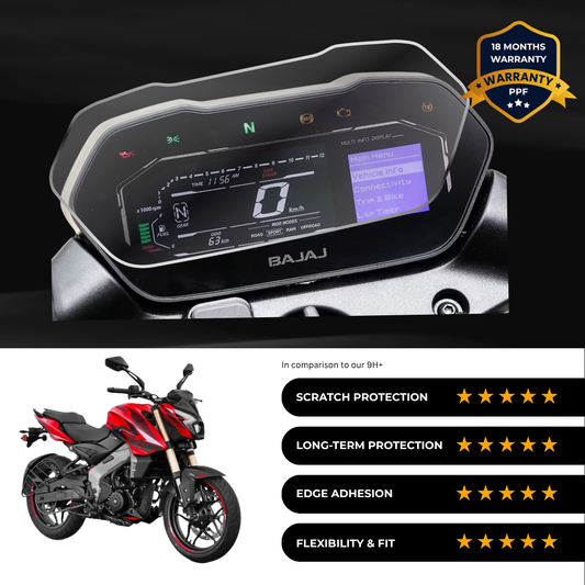 PPF Speedometer Screen Protector | Self-Healing PPF for Bajaj Pulsar NS 400 Z