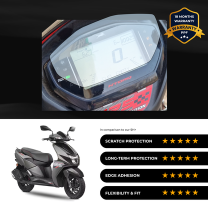 PPF Speedometer Screen Protector | Self-Healing PPF for TVS Ntorq 125 Disc