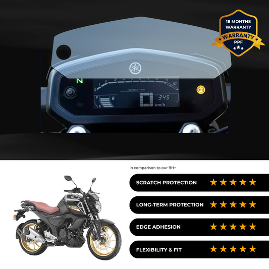 PPF Speedometer Screen Protector | Self-Healing PPF for Yamaha FZ-S V3/Rave/