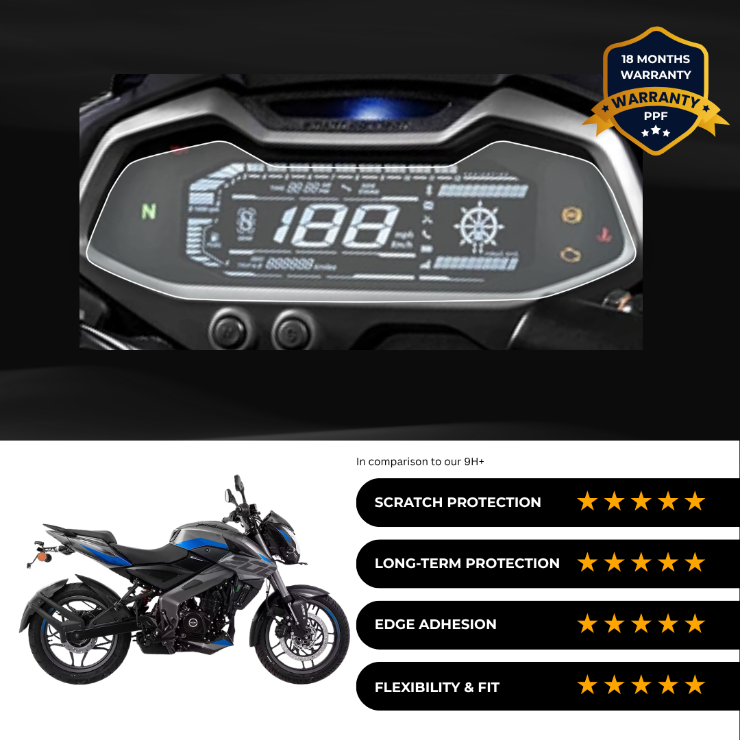 PPF Speedometer Screen Protector | Self-Healing PPF for Bajaj Pulsar NS 200