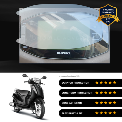 PPF Speedometer Screen Protector | Self-Healing PPF for Suzuki Access 125 - (2024)