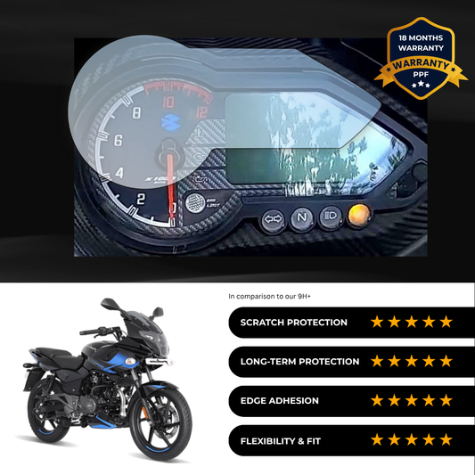 PPF Speedometer Screen Protector | Self-Healing PPF for Bajaj Pulsar 220 (2023)