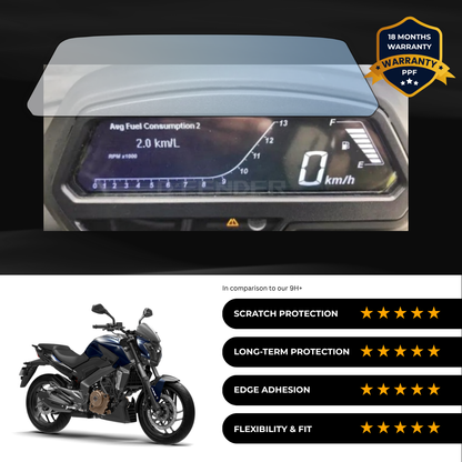 PPF Speedometer Screen Protector | Self-Healing PPF for Bajaj Dominar 250 / 400 (2024)