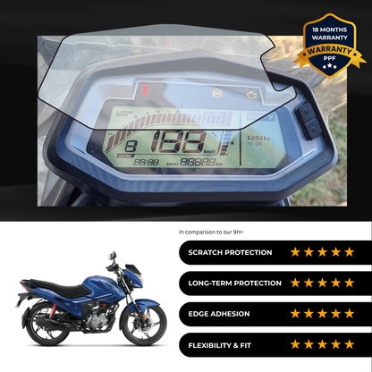 PPF Speedometer Screen Protector | Self-Healing PPF for Hero Glamour Xtec (2024)