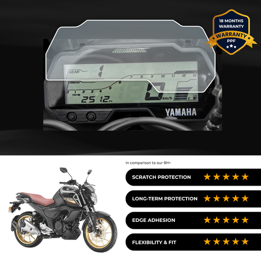PPF Speedometer Screen Protector | Self-Healing PPF for Yamaha FZ-S V4 DLX / Fi