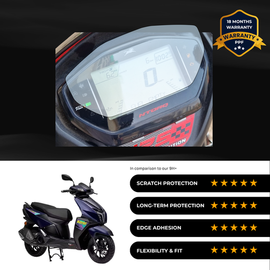PPF Speedometer Screen Protector | Self-Healing PPF for TVS Ntorq 125 Race Edition